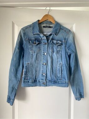 Max Jeans Vintage Light Blue Denim Trucker Jacket